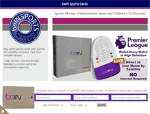 Tablet Screenshot of beinsportscards.com